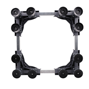 Soporte de carro doble portátil para <span class=keywords><strong>lavadora</strong></span> <span class=keywords><strong>secadora</strong></span> Base de refrigerador cuadrada de plástico para <span class=keywords><strong>lavadora</strong></span> Piezas de electrodomésticos de lavandería - Product Image 2