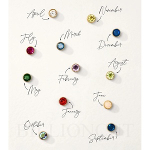 New 18K mạ vàng nổi Birthstone quyến rũ hình trái tim Mặt Dây Chuyền Vòng Cổ Phật Giáo Tôn Giáo Chủ Đề tự làm đồ trang sức phụ kiện - Product Image 2