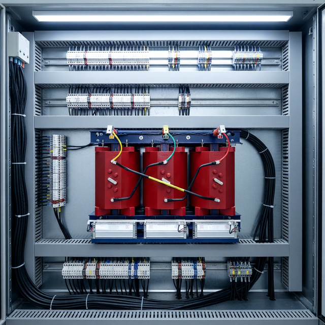 Reliable 3-Phase Power Dry Type Transformer 630kVA Dyn11 with Epoxy Resin Cast Step Down Aluminum/Copper Winding