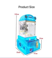 Machine de jeu à pièces, mini chars, machine à griffes pour enfants, mini jouets, machine de jeu cadeau pour centre de divertissement, centres commerciaux, intérieur