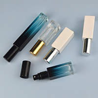 Flacons de parfum rechargeables Mub à fond épais, vintage, 8 ml, mini, ronds et carrés, transparents, échantillons de qualité en verre de 8 ml