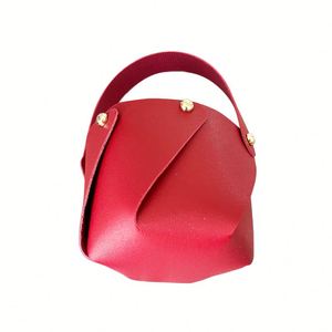 Cajas de Regalo Reutilizables con Asa para Dulces de Boda, Bolsas de Regalo de Cuero PU para Bodas - Product Image 5