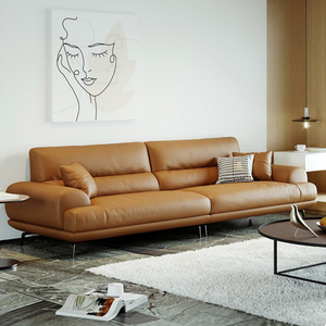 Sofá de Oficina Simple y Moderno de Cuero para Recepción, Sala de Espera, Área de Recepción, Negociación - Product Image 4