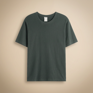เสื้อยืดคอตตอน 200 แกรม ขายส่ง แขนสั้น สีพื้น ยูนิเซ็กส์ ทรงหลวม เสื้อเปล่าลำลอง ผ้าคอตตอนถัก 100% คอกลม - Product Image 3