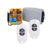 YET402PC-V2.0 Interrupteur universel ON/OFF 2 canaux Récepteur sans fil RF Télécommande Comprend 2 télécommandes pour portails