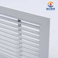 Grille de retour d'air linéaire 30 en alliage d'aluminium, réglable, moderne, pour équipement de ventilation CVC, taille personnalisée, murale