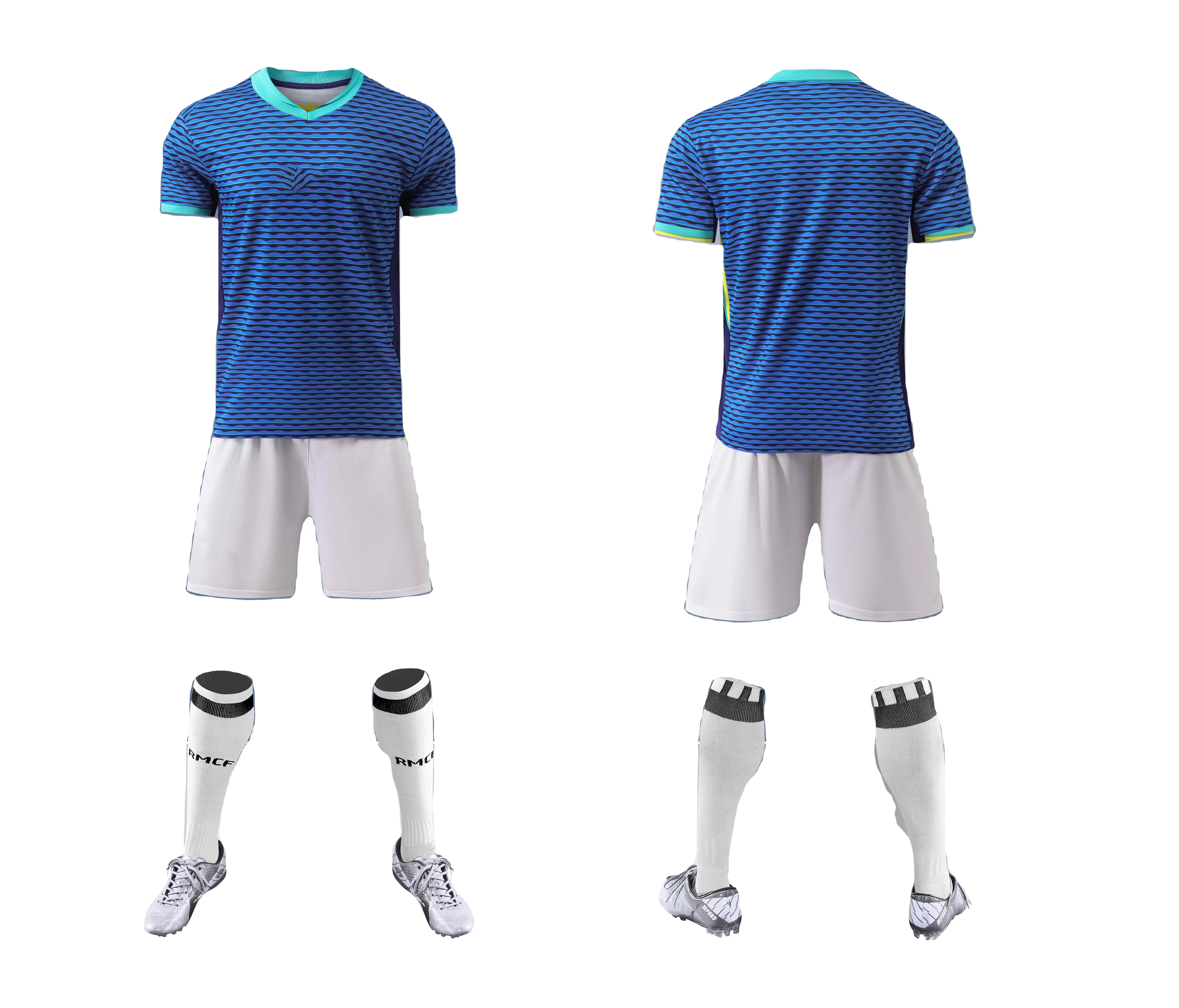 Camisa de futebol masculina, feminina e infantil de qualidade real, camisa de futebol com 20 e 21 camisas, atacado barato