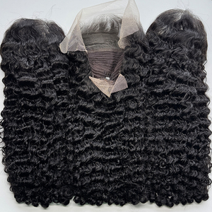Peluca de Cabello Humano Virgen Rizado Birmano con Encaje Frontal, Sin Pegamento, Color Natural, Rizos Suaves y Voluminosos, Línea de Cabello Natural Pre-Desplumada - Product Image 6