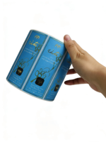 Étiquettes de vin personnalisées en papier couché brillant avec dorure à chaud en relief, sensibles à la chaleur, avec adhésif en rouleau, impression CMJN/