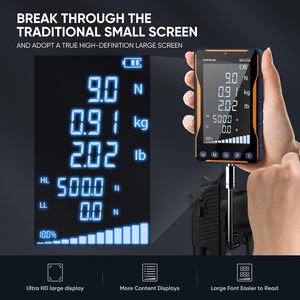 Medidor de Força Digital GOYOJO 500N 110LB com Tela Grande, Alta Precisão para Testes de Empurrar e Puxar - Product Image 2