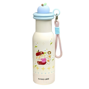 Nouvelle tasse en acier inoxydable 304 de haute qualité pour enfants, motif dessin animé Apple Paradise, pour filles - Product Image 1
