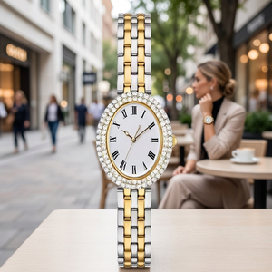 Reloj de Pulsera para Mujer de Acero Inoxidable 304L con Resistencia al Agua de 5 ATM y Cierre de Hebilla, Movimiento de Cuarzo, Ideal para Uso Diario - Product Image 5