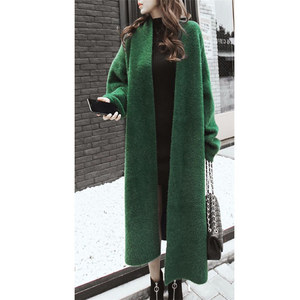 Caldo inverno da <span class=keywords><strong>donna</strong></span> corea lungo e morbido <span class=keywords><strong>Cardigan</strong></span> <span class=keywords><strong>oversize</strong></span> accogliente cappotto Midi con maglioni lunghi e aperti in maglia anteriore <span class=keywords><strong>Cardigan</strong></span> da <span class=keywords><strong>donna</strong></span> - Product Image 2