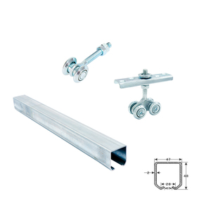 Carril deslizante de alta resistencia, <span class=keywords><strong>herrajes</strong></span> <span class=keywords><strong>para</strong></span> puerta corredera - Product Image 3