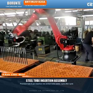 Bras robotisé Borunte BRTIRUS1820A à 6 axes, portée de 1850 mm, charge utile de 20 kg, insertion de tubes en acier CNC, précision de 0,05 mm, 380 V triphasé, CE IP54 - Product Image 2