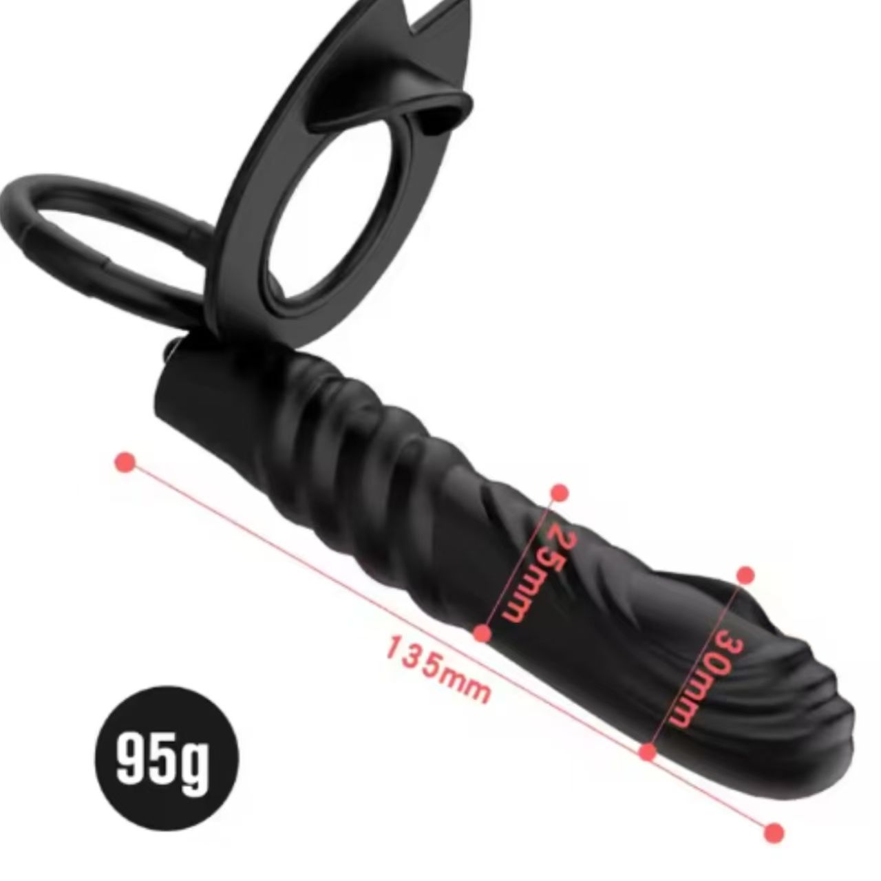 OEM 10 Frequency Double Penetration Anal Plug Dildo for All