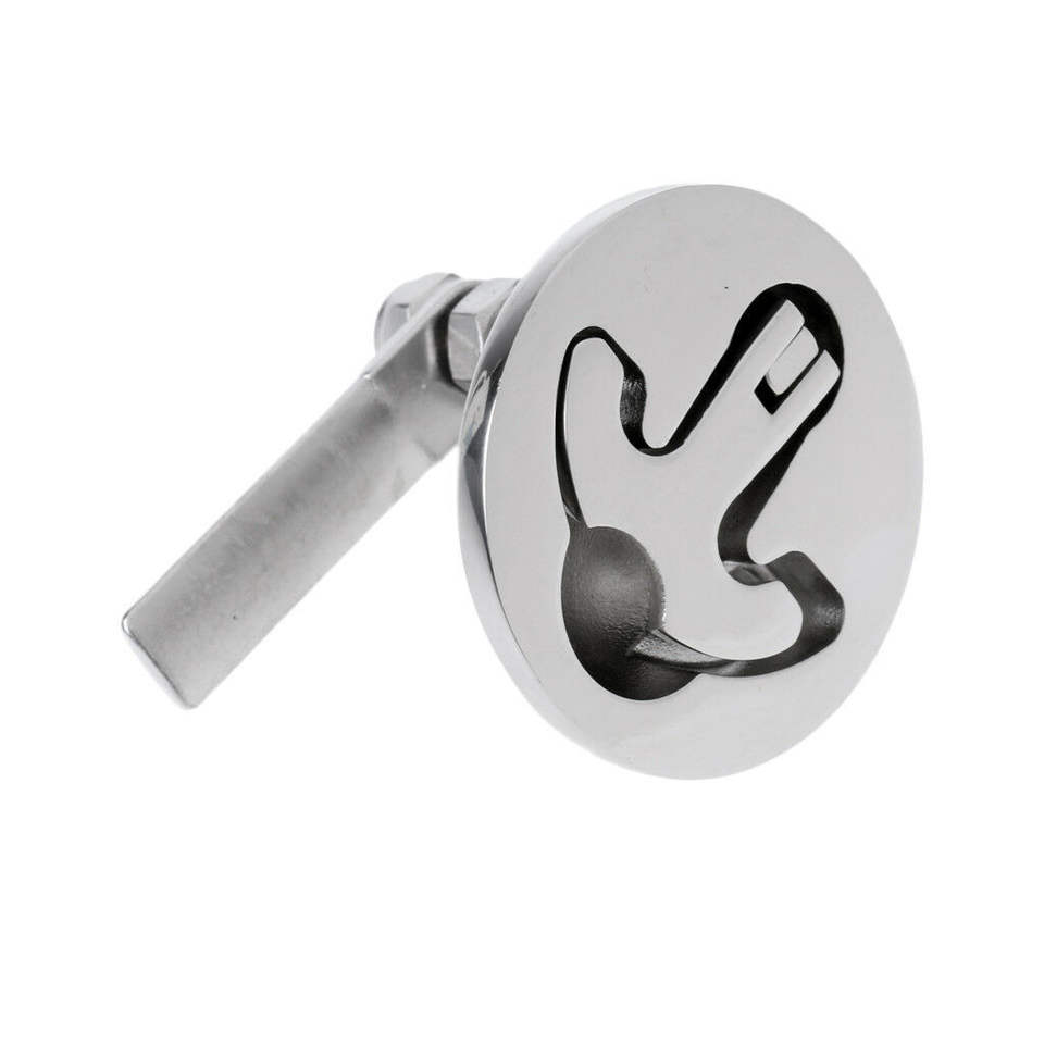 ISURE MARINE Factory Silver Stainless Steel 316 Deck Lock Lift Handle 2 ...