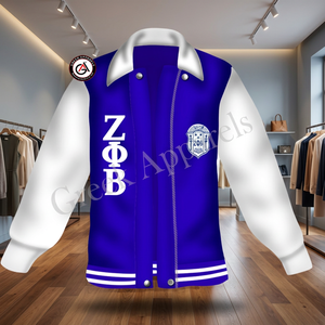 Zeta phi Beta เสื้อแจ็กเก็ตสตรีปักลายสโมสรสโมสรสโมสร zpb เสื้อแจ็กเก็ตสไตล์ที่กำหนดเอง - Product Image 3