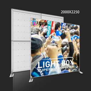 Caja de Luz LED Redonda de Aluminio Plateado de 20 Pulgadas para Exhibición en Mostrador - Product Image 1