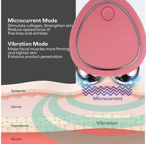 Appareil de tonification du visage à microcourant EMS, anti-âge, rajeunissement de la peau, rouleau de massage pour le lifting du visage, pour usage domestique - Product Image 3