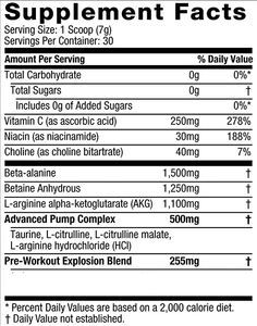 OEM Booster d'énergie Acides aminés PWO 250g Créatine Bêta Alanine Poudre Meilleur pré-entraînement pour la musculation Sans danger pour les femmes enceintes - Product Image 4