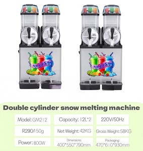 Máquina Comercial para Slush Puppies, Dispensador Automático de Bebidas Congeladas de 3 Tanques para Centros de Entretenimiento Familiar - Product Image 2