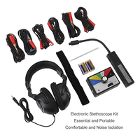 Kit Stetoskop Elektronik Otomotif Alat Diagnostik Pendeteksi Kebocoran Suara Mesin dengan Headphone