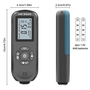 HW-300S ABS Coating Thickness <b>Gauge</b> 0-2000um Feeler Tester for Car Paint & Metal Battery-Powered Meter Thickness Measurement HW- - Product Image 3