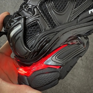 Zapatillas Deportivas Casuales de Alta Calidad, Negras, con Forro de Malla Transpirable, Entresuela y Suela de Cuero Genuino, Estilo LED, Zapatos de Baloncesto - Product Image 5