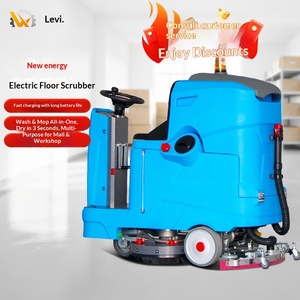 Supermarket <b>mopping</b> machine, tile cleaning machine, industrial <b>floor</b> scrubber, restaurant and hospital ride-on cleaning machine - Product Image 1