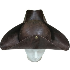 Sombrero Tricorne Pirata Vintage de Piel Sintética con Estampado de Calavera, Personalizable para Viajes y Fiestas, Disfraz Unisex para Adultos para las Cuatro Estaciones - Product Image 5