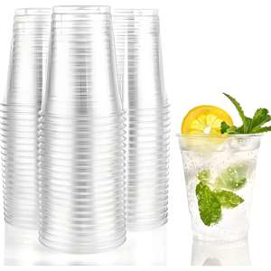 Gobelet en plastique pour animaux de compagnie avec logo personnalisé jetable 12oz 16oz 20oz Boisson glacée <span class=keywords><strong>Café</strong></span> Milktea Gobelet en plastique transparent avec couvercles et pailles - Product Image 1