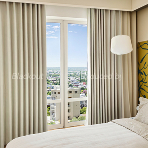 Cortinas Opacas Térmicas Aislantes de 54 Pulgadas de Largo, Modernas, de Mezcla de Lino, Impermeables y Ecológicas para Dormitorio y Sala de Estar - Product Image 3