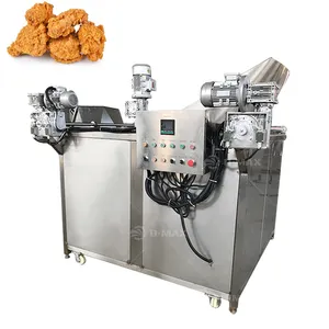 Freidora comercial automática, máquina freidora, patatas fritas, patatas fritas, nuggets de pollo