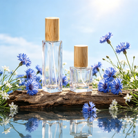 Botol Parfum Isi Ulang Kaca Premium Ramah Lingkungan Bentuk Persegi Panjang (30ml/50ml/100ml) dengan Pompa Semprot Berlapis Matte