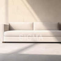 Sofá moderno de lujo en forma de L sofá de esquina de tela modular para muebles de sala de estar