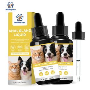 Gotas Naturais para Glândulas Anais de Animais de Estimação com Suporte de Casca de Psyllium de Abóbora Suplemento para Saúde Digestiva Líquido para Glândulas Anais de Cães e Gatos - Product Image 1