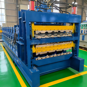 Machine de formage automatique à trois couches pour tôles <span class=keywords><strong>GI</strong></span>, prix compétitif, machine de fabrication de tôles de toiture IBR en fer – Vente chaude - Product Image 2
