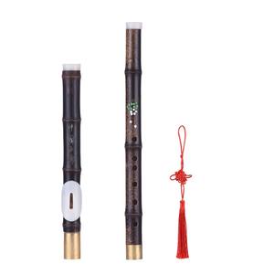 Bafang — Instrument de musique en bambou, laque avec clé G, outil de notes pour amoureux de la musique en cadeau, noir naturel, détachable, - Product Image 1
