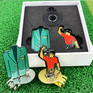 Metal <b>Golf</b> Ball Marker Hat Clip Magnetic Set With Tiger Woods Design For <b>Golf</b> Enthusiasts - Product Image 1