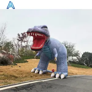 Dinosaurio inflable personalizado OEM duradero de alta calidad con impresión completa para Parque Jardín Zoológico actividad incluso decoración modelo animal