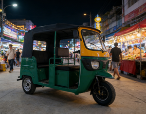 Vente flash : Tricycle <span class=keywords><strong>électrique</strong></span> à deux rangées, énergie propre, taxi urbain, E-Trike <span class=keywords><strong>de</strong></span> haute qualité - Product Image 1