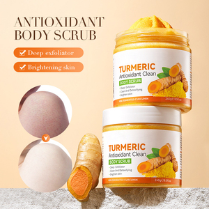 Gommage corporel au curcuma naturel et biologique adoucissant 250G avec logo personnalisé en gros avec marque privée - Product Image 2