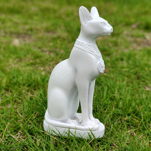 Hoyt Vende la Scultura Ornamentale Realistica Dipinta a Mano in Resina Nera Dorata del Dio Gatto Egiziano Antico ESB12 Faraone - Product Image 4
