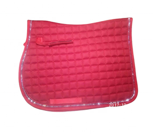Almohadilla de sillín inglesa acolchada para espectáculo de caballos con cristal adjunto con relleno de polietileno de alta calidad en el interior - Product Image 1