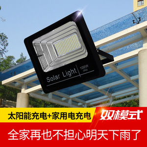 ไฟโซลาร์เซลล์ 100W LED IP65 สำหรับภายนอกอาคาร กันน้ำ ติดผนัง - Product Image 3