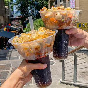 ชุด 40 ชุด 2 in 1 ชามขนม 700 มล. และแก้วพลาสติก 500 มล. สำหรับอาหารและเครื่องดื่มแบบนำกลับบ้าน พร้อมขนมปังทอดรูปนิ้วโป้ง - Product Image 4