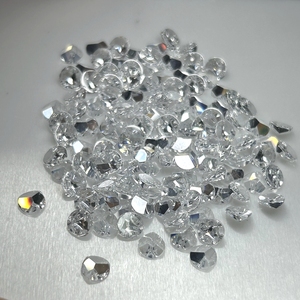 HQ <span class=keywords><strong>gemme</strong></span> bianche CZ retro piatto pera speciale <span class=keywords><strong>tre</strong></span> taglio Cubic Zirconia pietra per gioielli di moda - Product Image 2