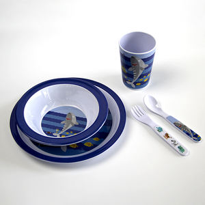 SEBESTR-plato personalizado para niños, 5 piezas, vajilla de melamina sin BPA, venta al por mayor de fábrica - Product Image 2