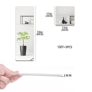 2mm Wall <b>Sticker</b> Square Glass <b>Tile</b> Wall <b>Sticker</b> Self-adhesive Acrylic <b>Tiles</b> <b>Sticker</b> for <b>Bathroom</b> DIY 3D Wall Decal - Product Image 6